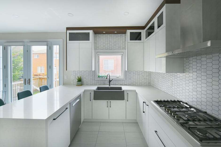 Modern kitchen renovation in progress