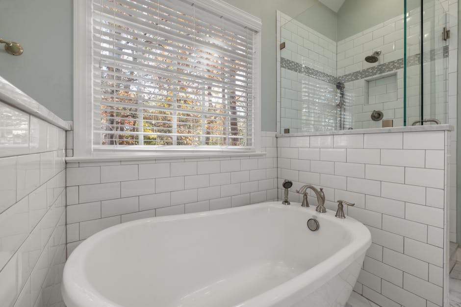 Luxury bathroom remodel with high-end fixtures